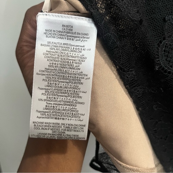 Bcbgmaxazria Willa Lace Black Mini Dress Size S - Picture 15 of 16